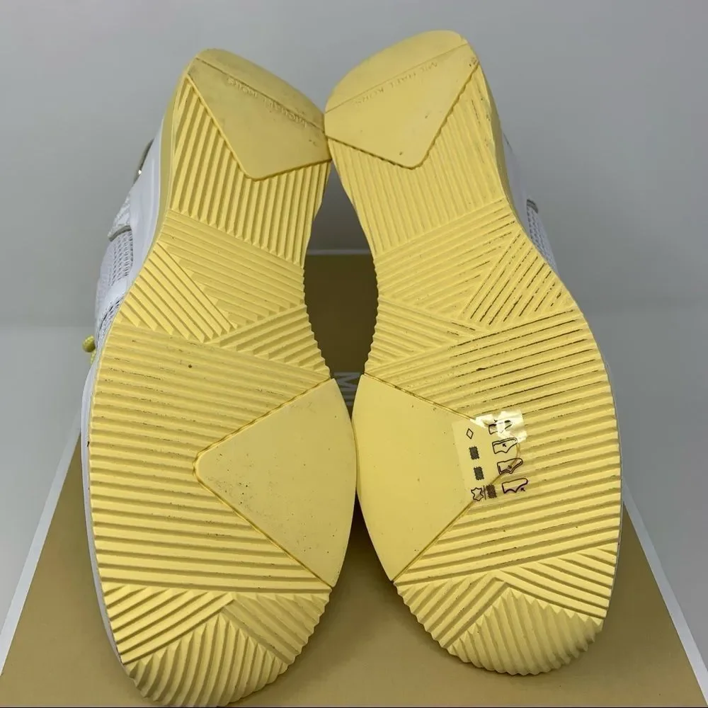 Michael Kors White and Gold Women's Sneakers - Picture 10 of 12